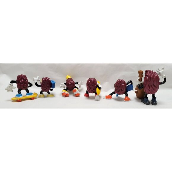 Lot of 6 Vintage California Raisins PVC Figurines Musical Sporty Themes - Lot B - Picture 4 of 7